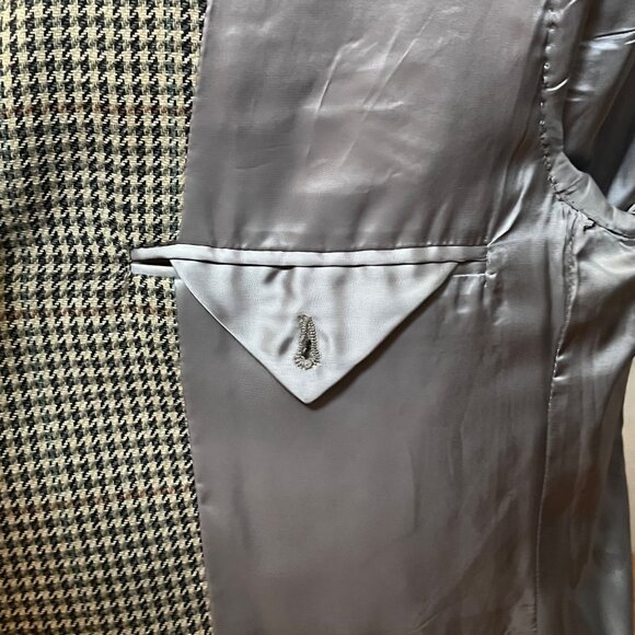Brooks Brothers Wool Houndstooth Jacket Sports‎ Coat Blazer 41R Brown / Beige - Picture 8 of 10